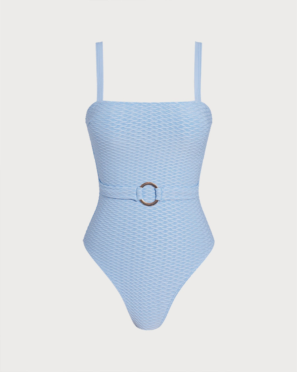 Blue O-Ring Bandeau One Piece Swimwear