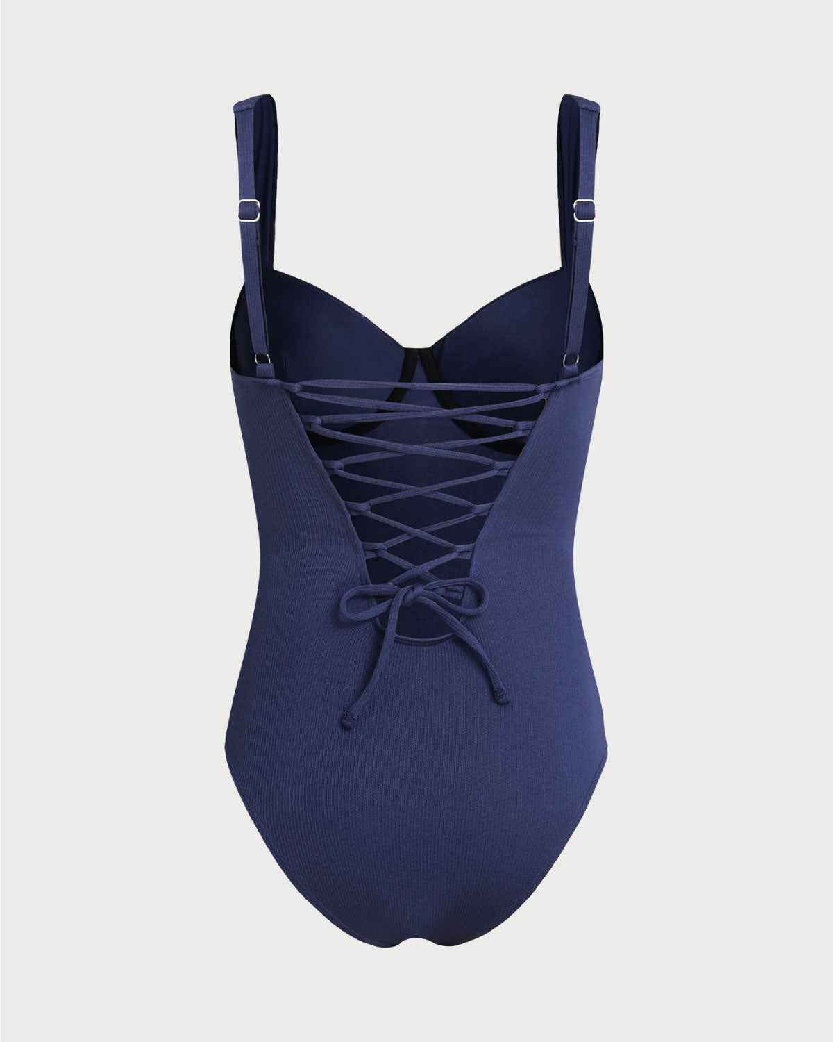 Blue Underwire One Piece Swimwear