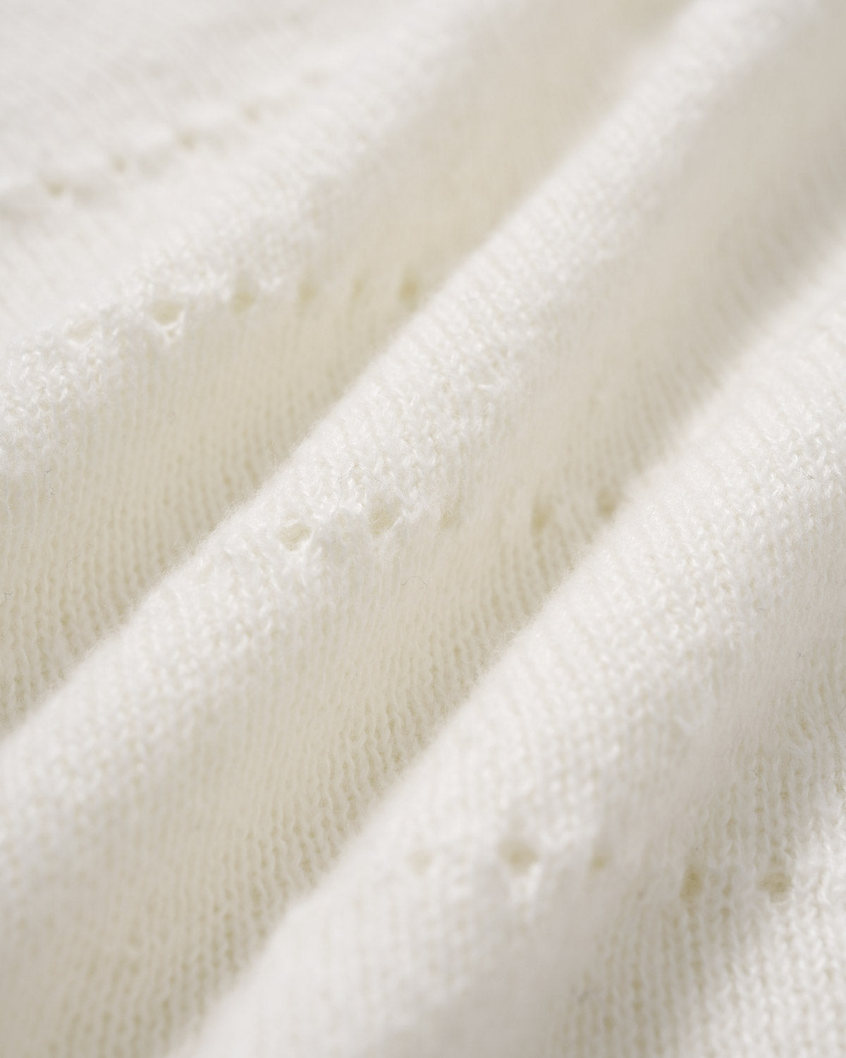 White Scalloped A-Line Sweater Dress