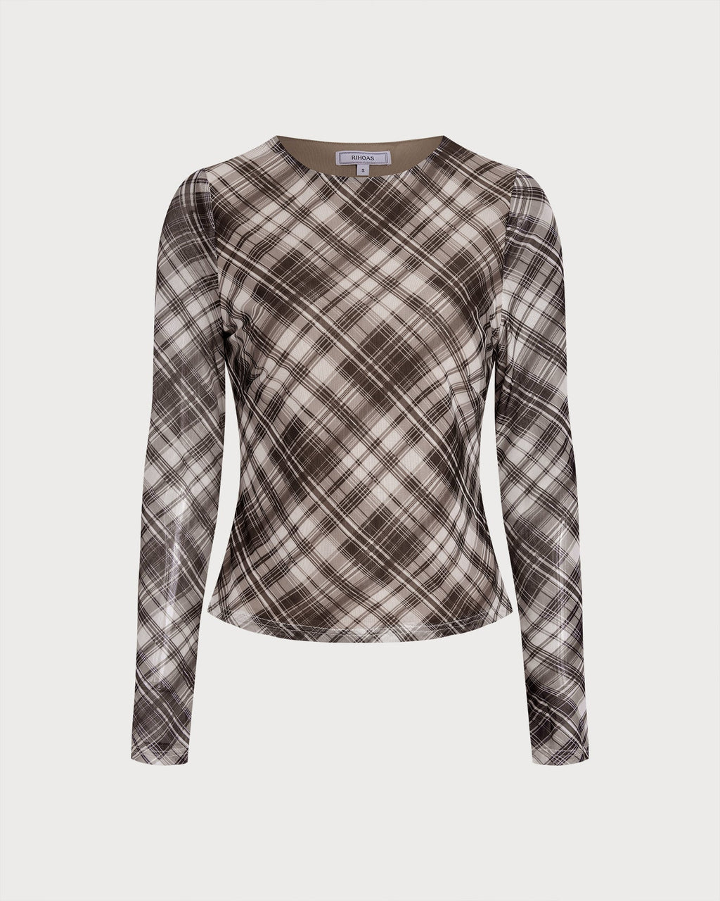 Plaid See Through Tee