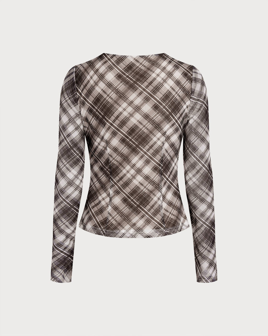 Plaid See Through Tee