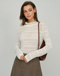 Beige Turtle Viscose Knit Tee