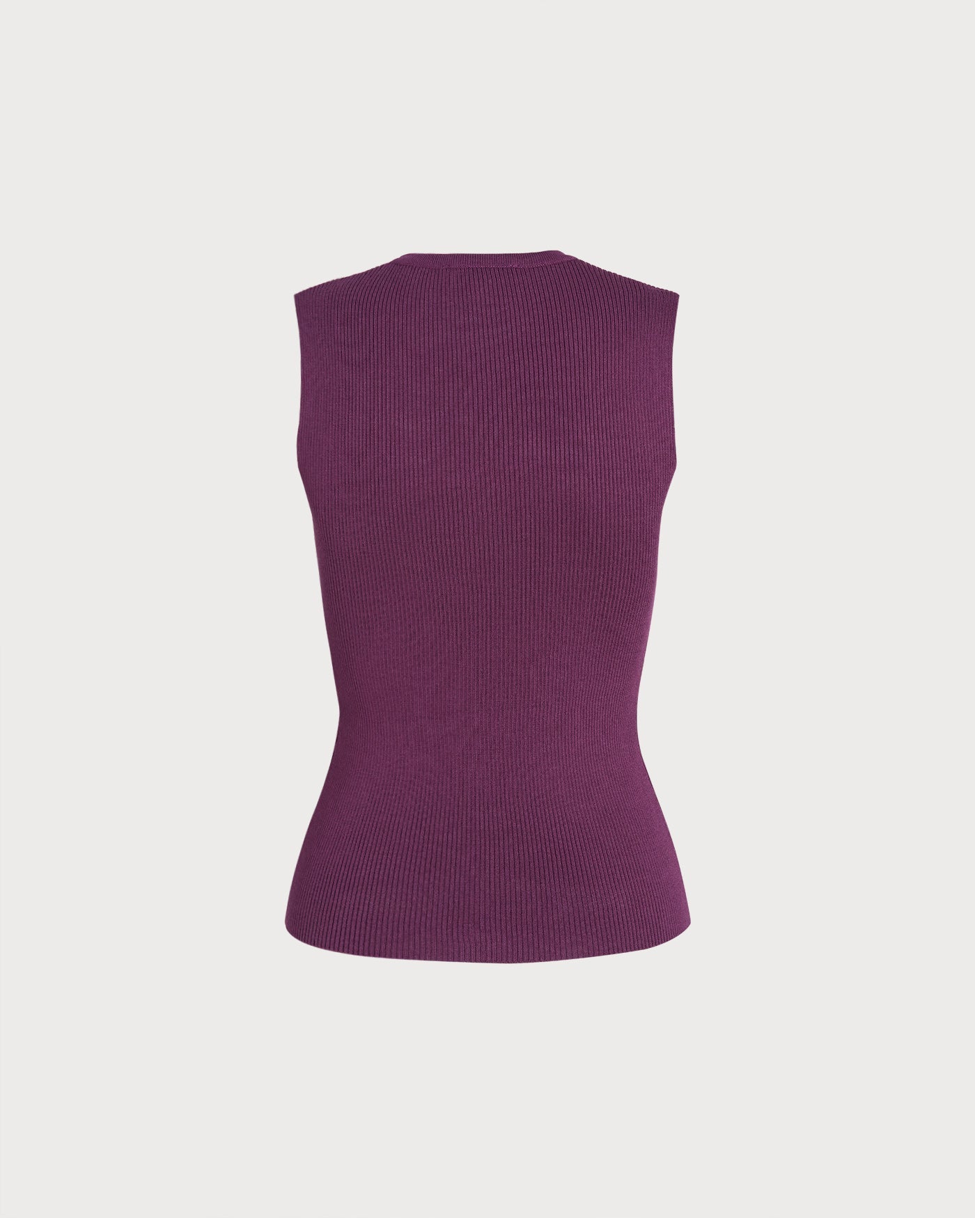 Purple Sleeveless Viscose Tank Top