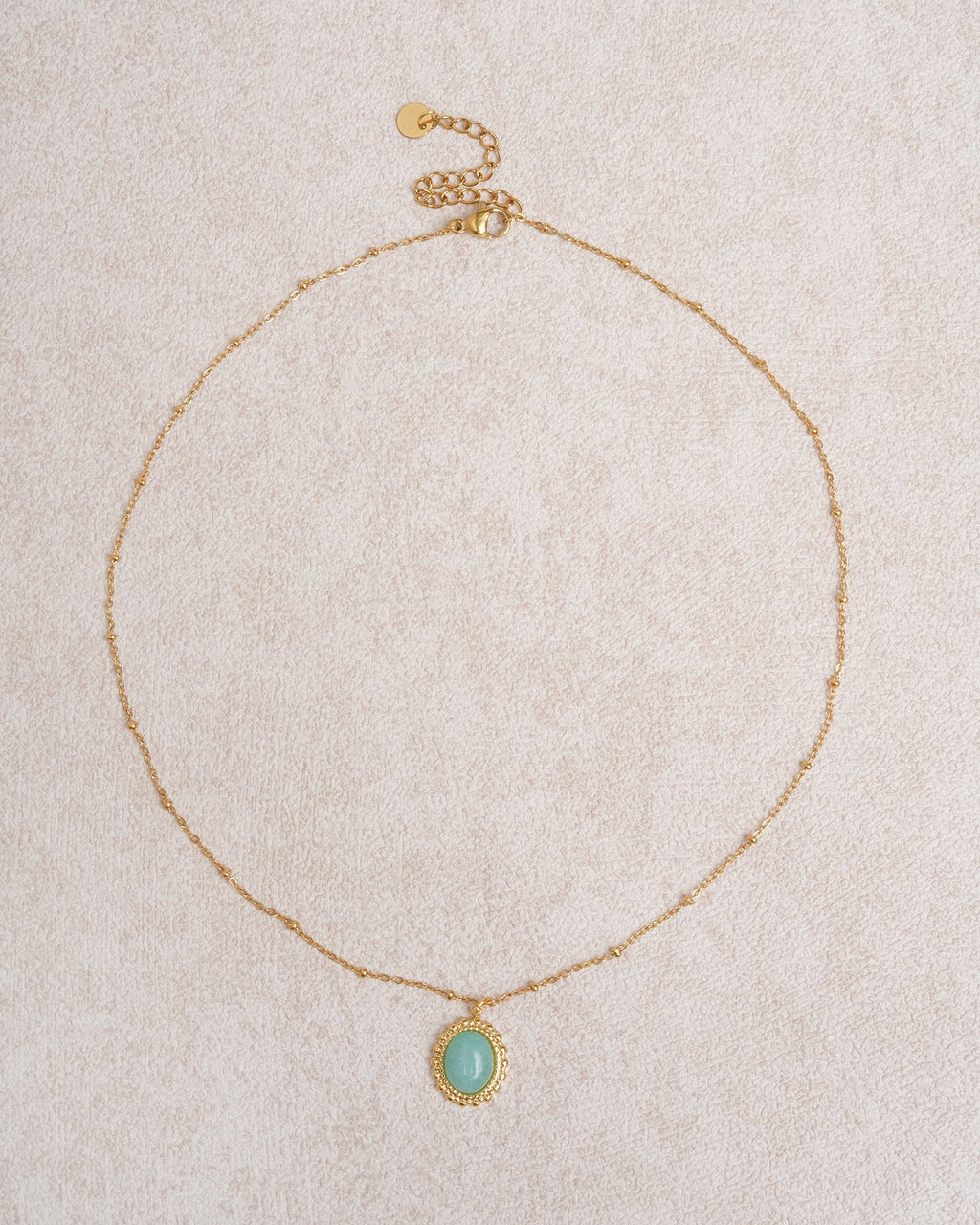 Gold Stainless Steel Pendant Necklace