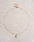 Gold Stainless Steel Pendant Necklace