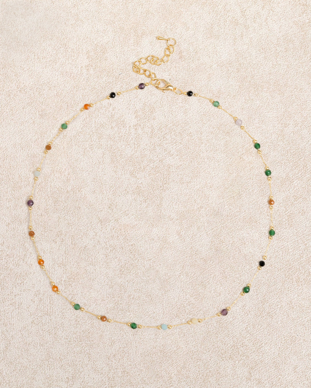 Gold Spacer Bead Necklace