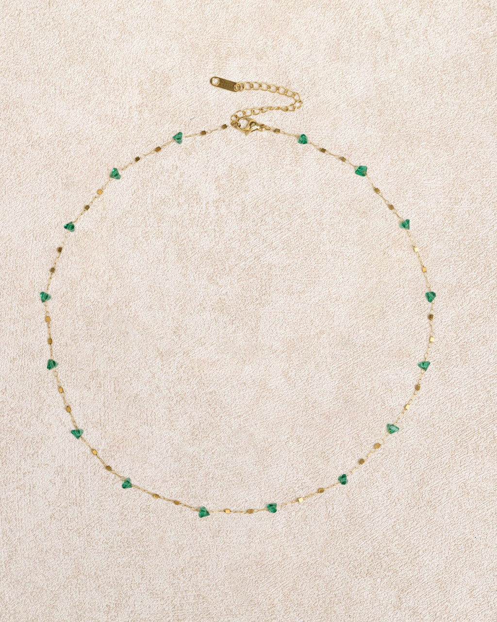 Green Titanium Steel Necklace