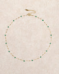 Green Titanium Steel Necklace