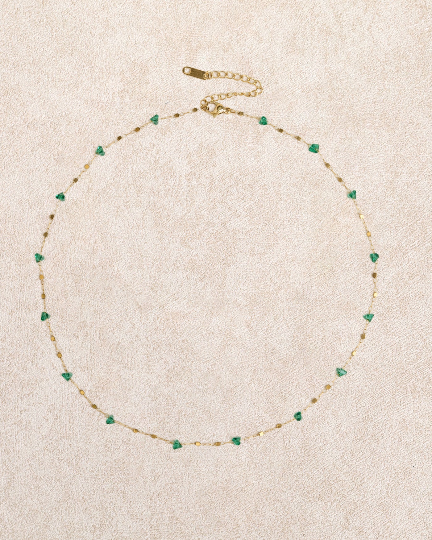 Green Titanium Steel Necklace