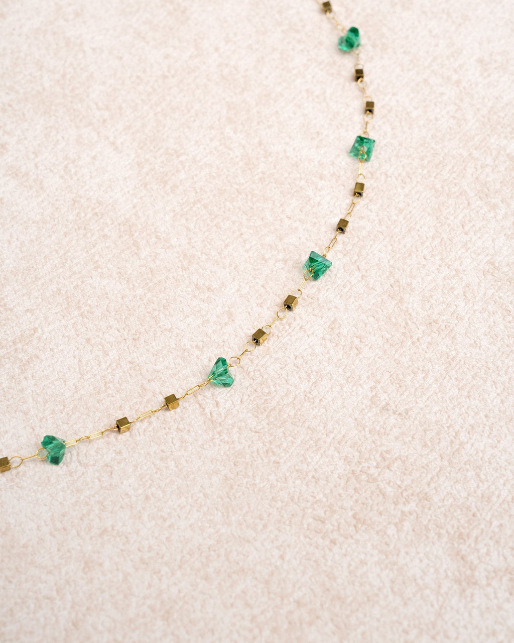 Green Titanium Steel Necklace