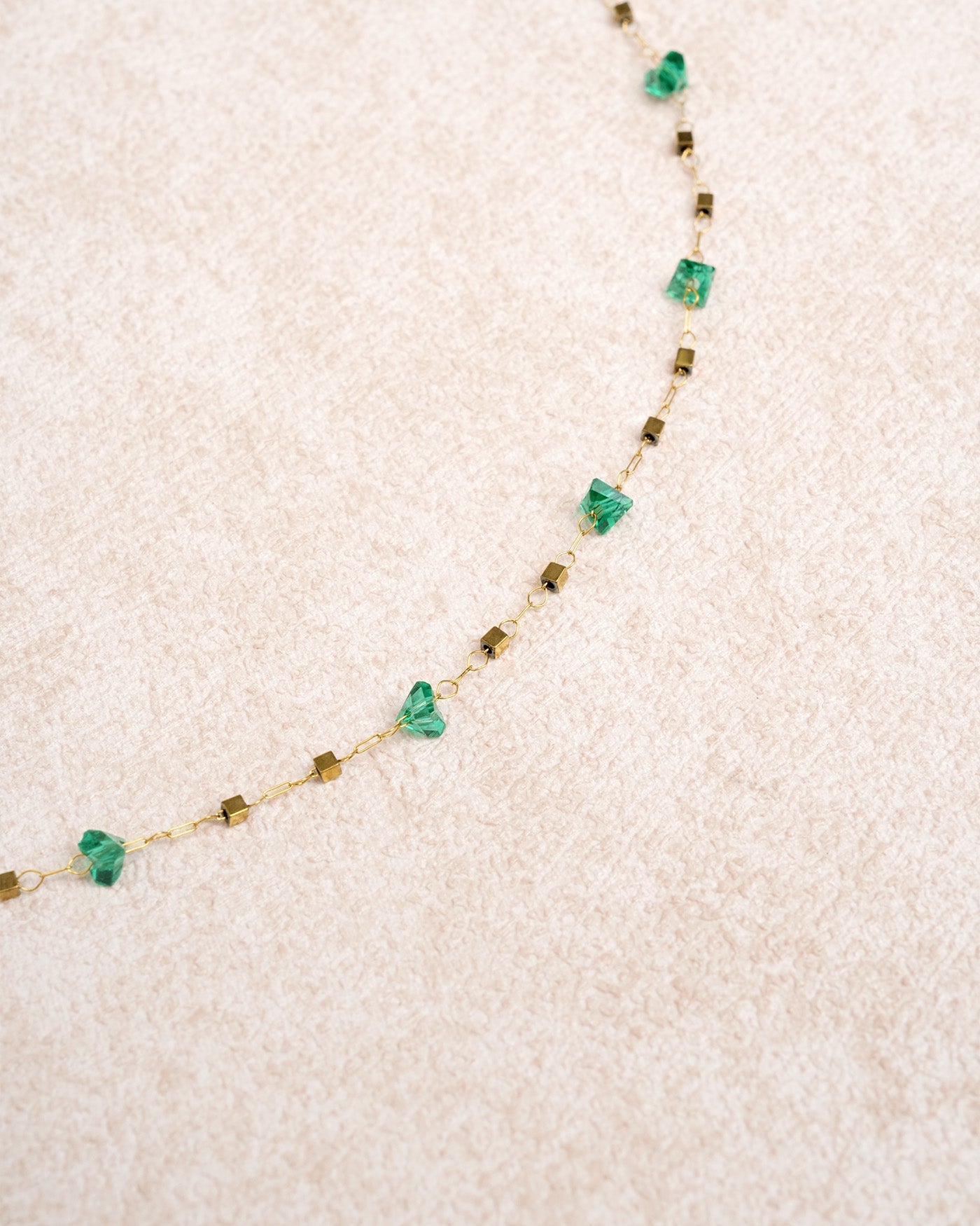 Green Titanium Steel Necklace