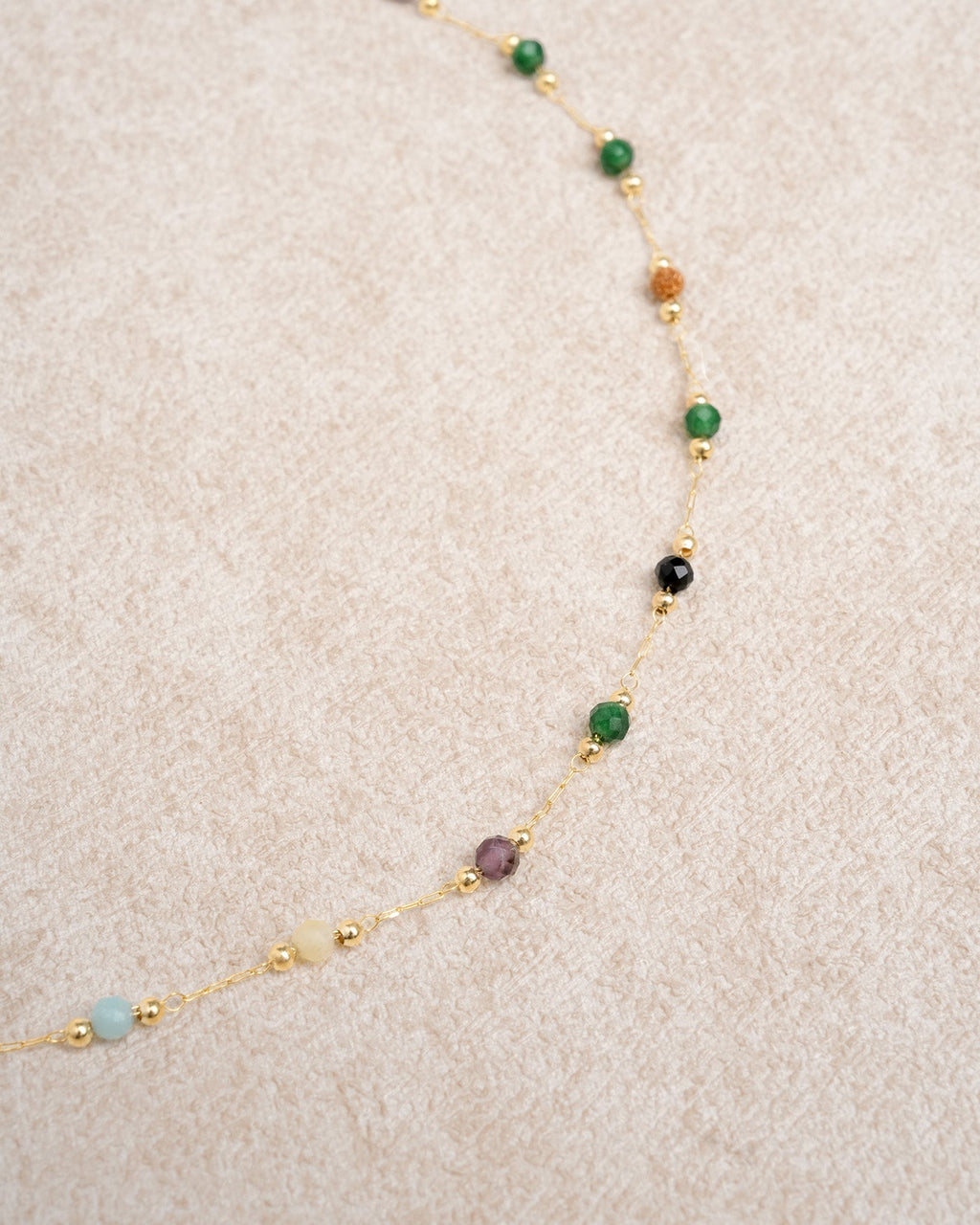 Gold Spacer Bead Necklace