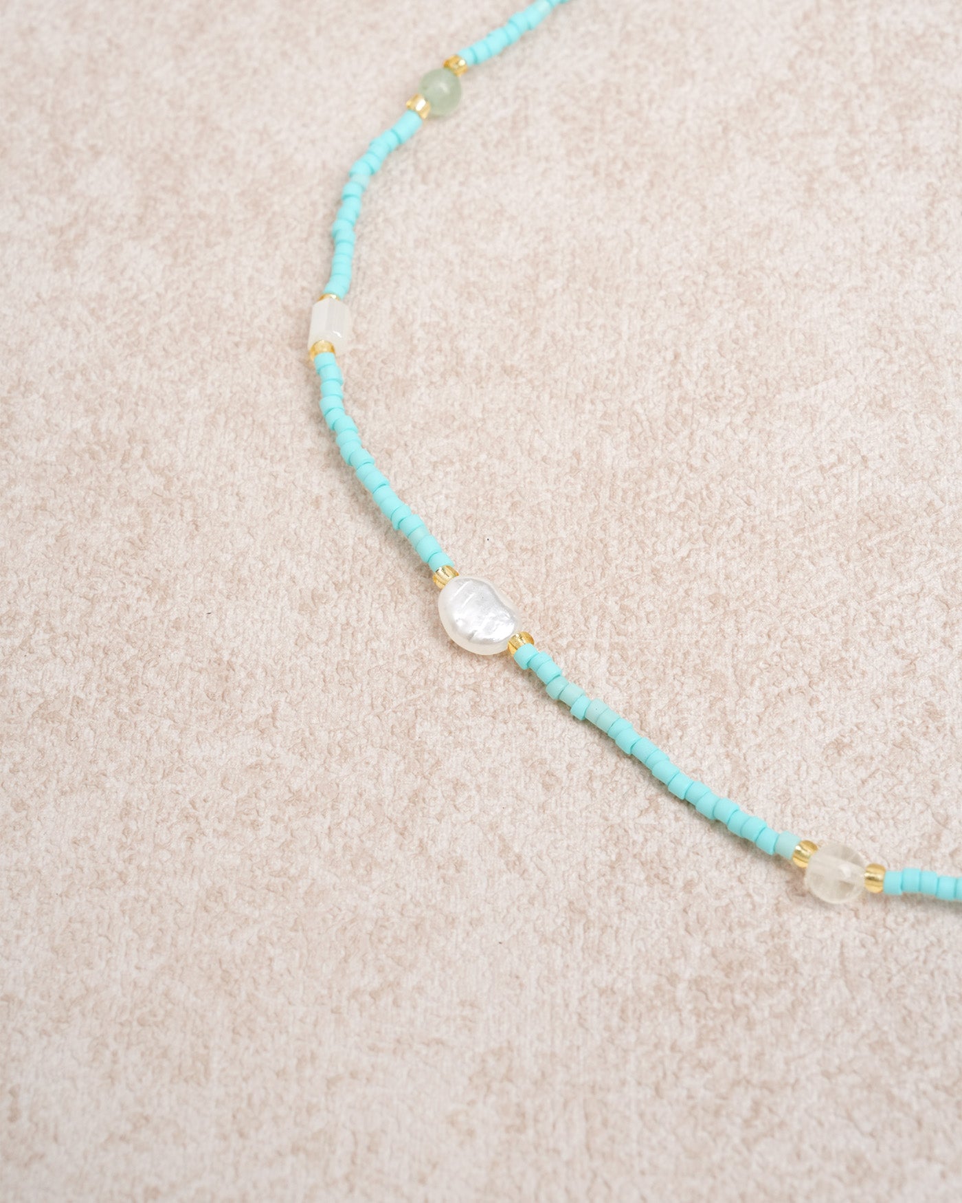 Blue Beads Necklace
