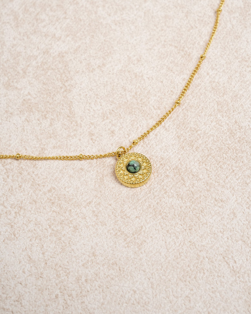 Gold Titanium Tteel Necklace