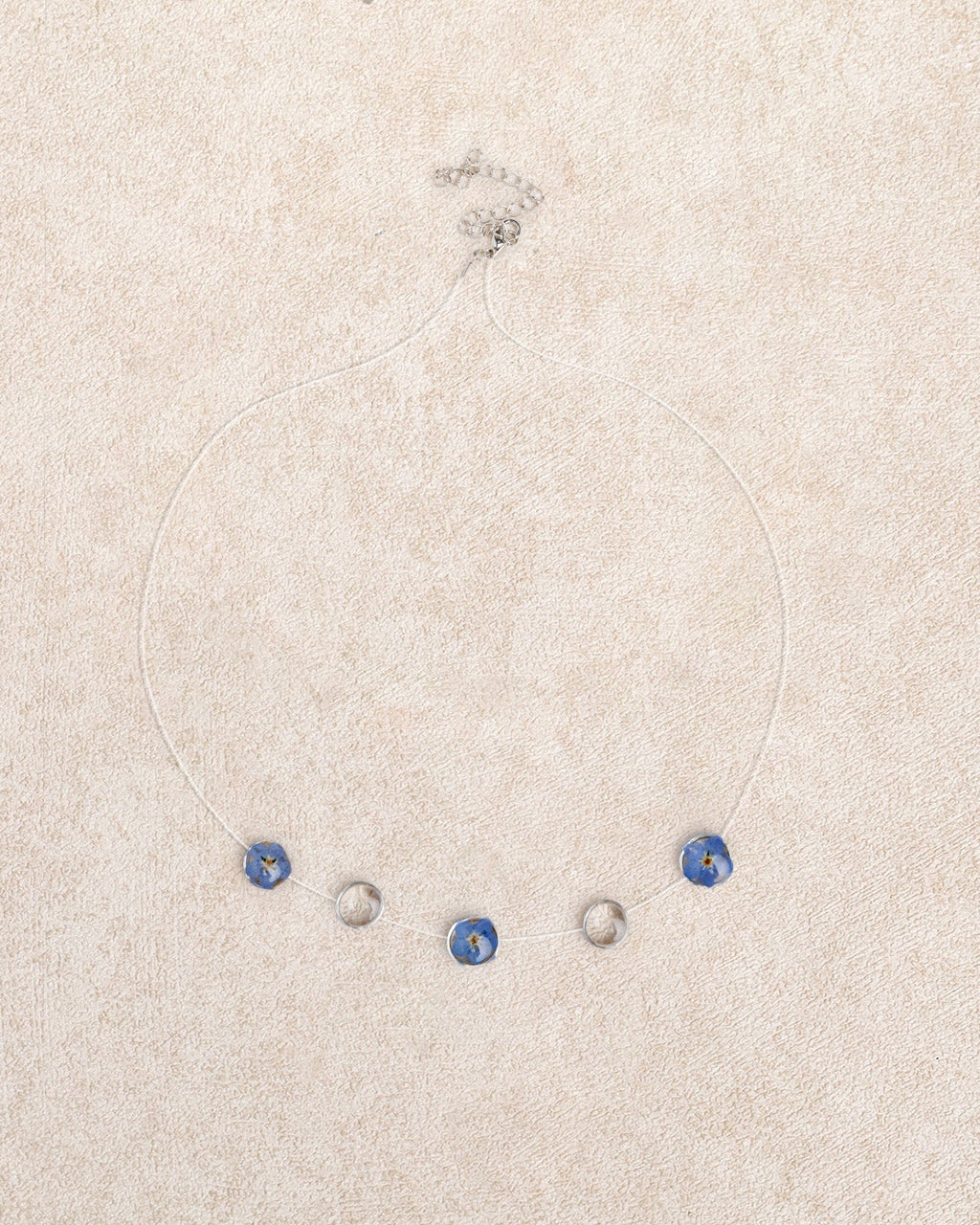 Blue Transparent Dewdrop Necklace