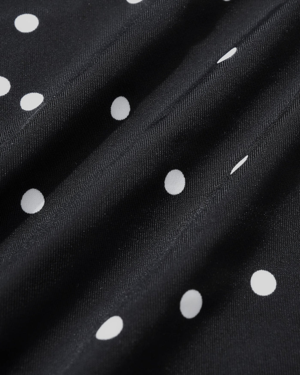 Black Polka Dots One Piece Swimwear