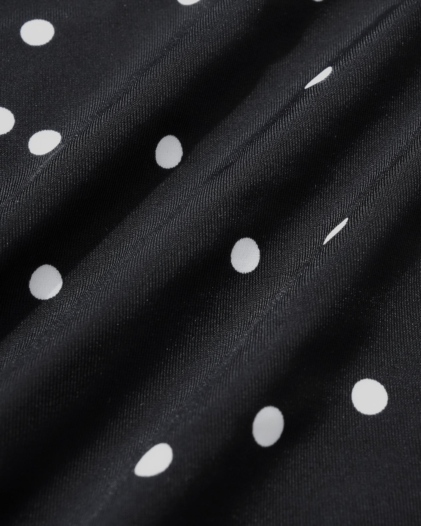 Black Polka Dots One Piece Swimwear
