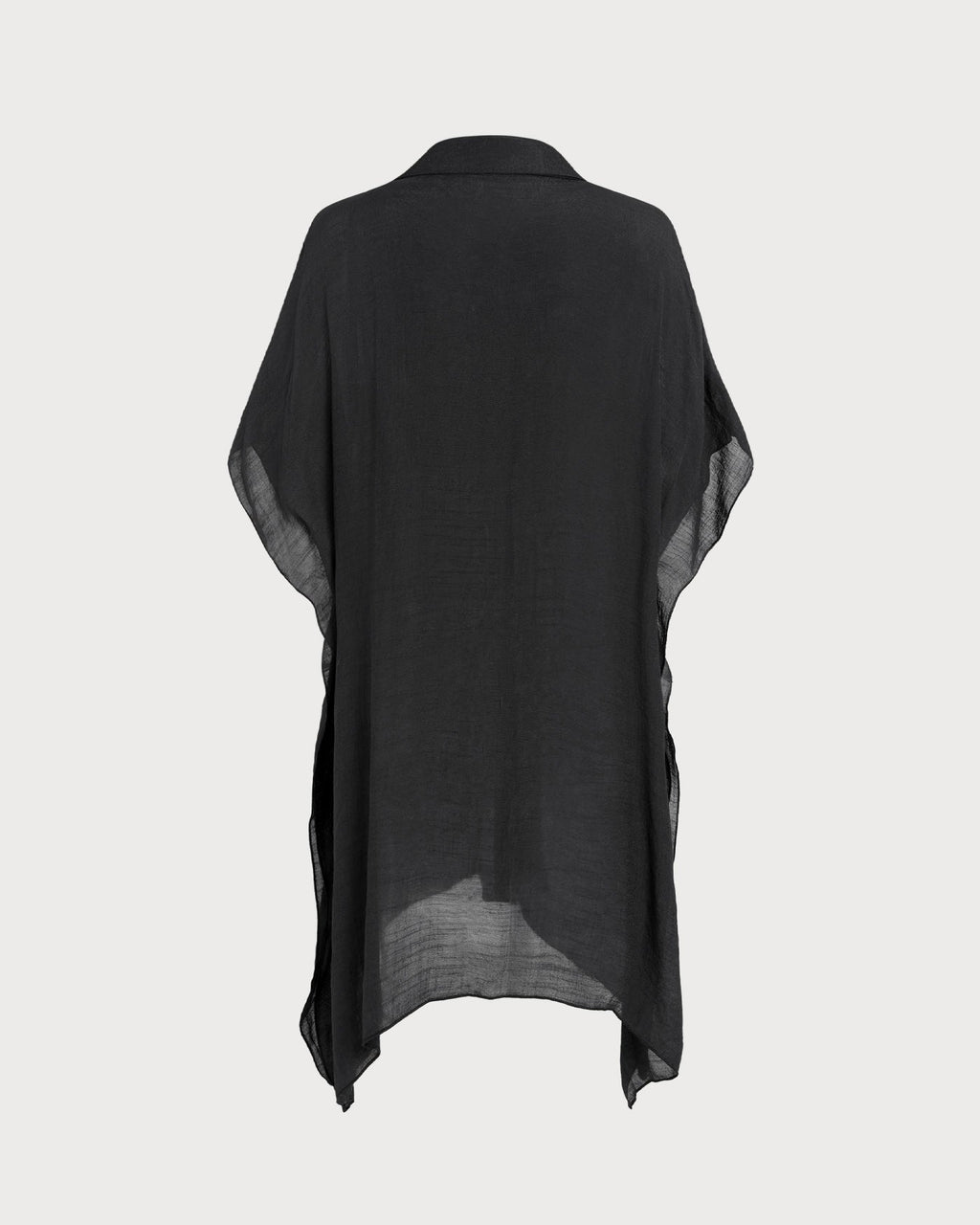 Black Loose Beach Cover-up