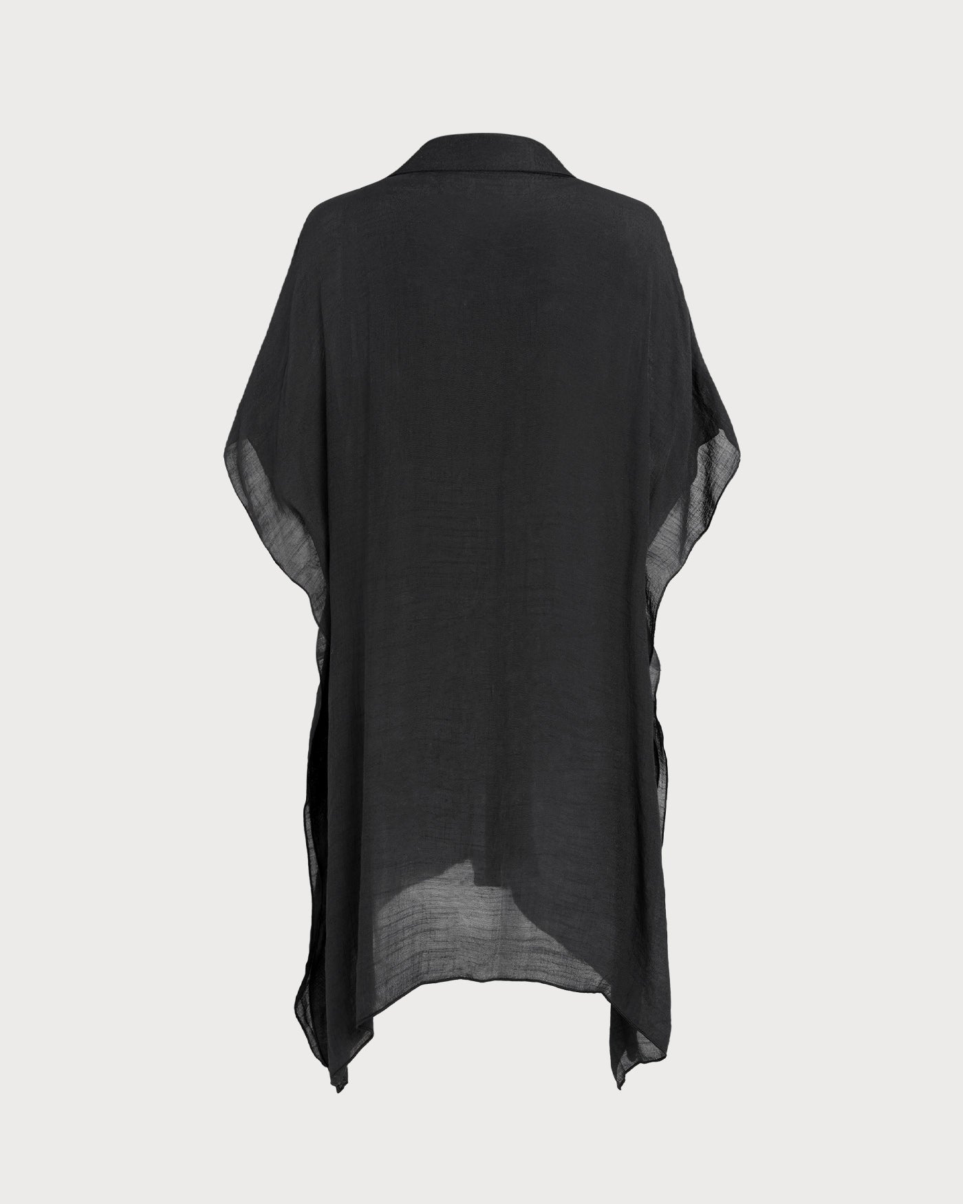Black Loose Beach Cover-up