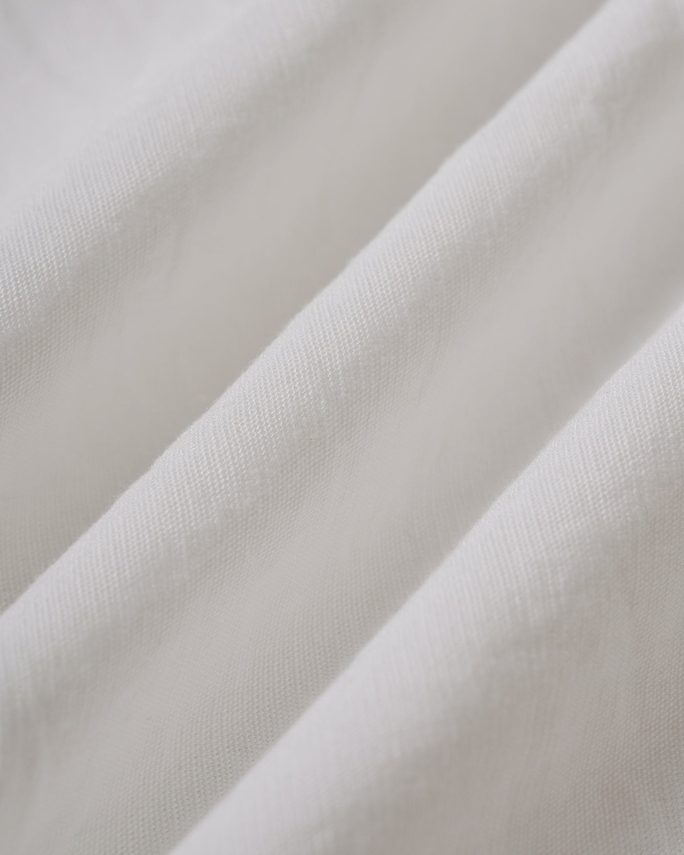 White Elastic Waist Straight Pants