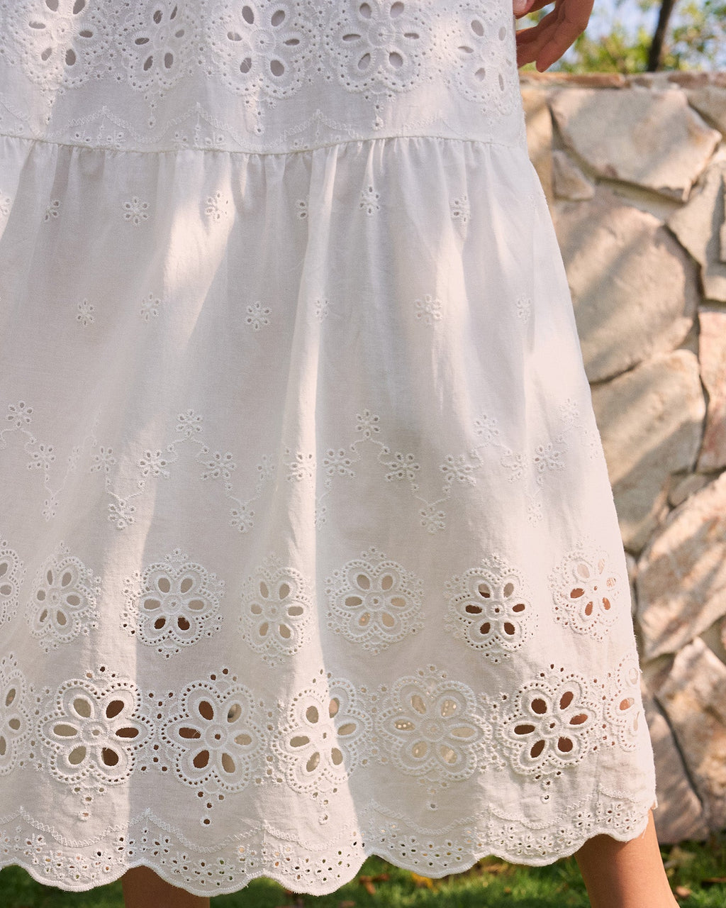 White V Neck Floral Maxi Dress
