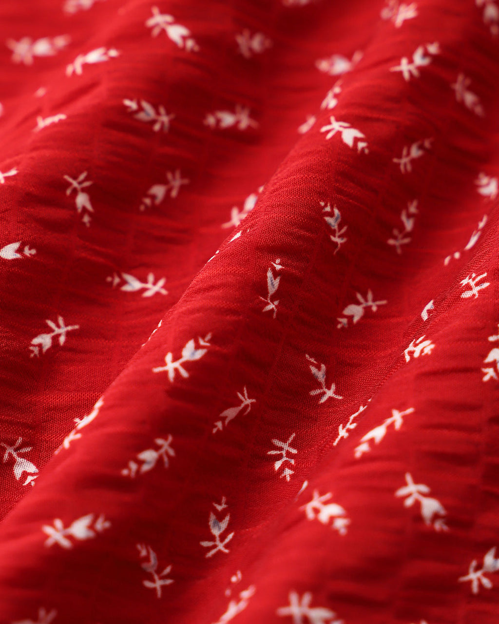 Red Floral V Neck Ruffle Maxi Dress