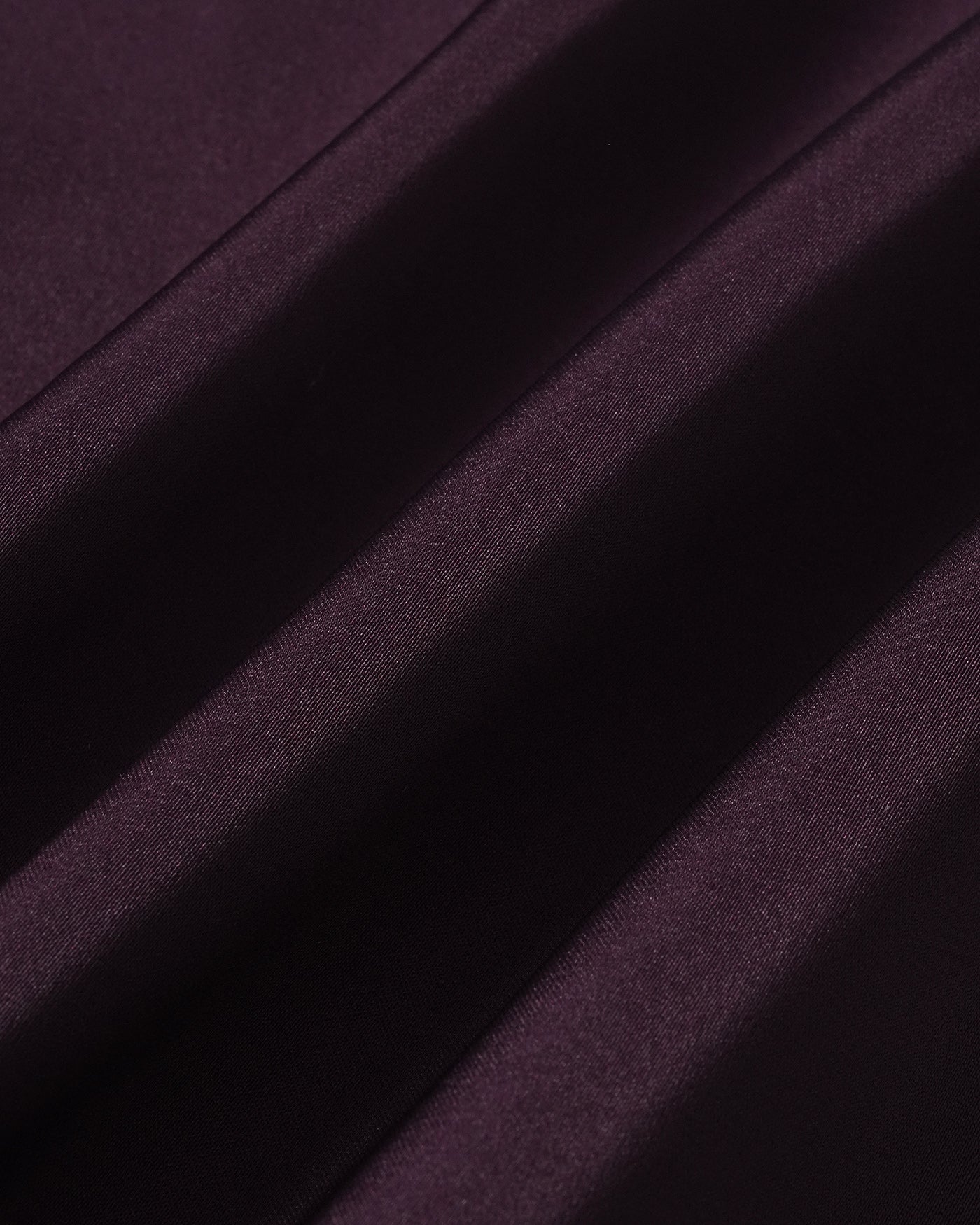 Purple Cowl Neck Mermaid Satin Midi Dress