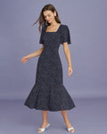Pueple Floral Butterfly Sleeve Midi Dress