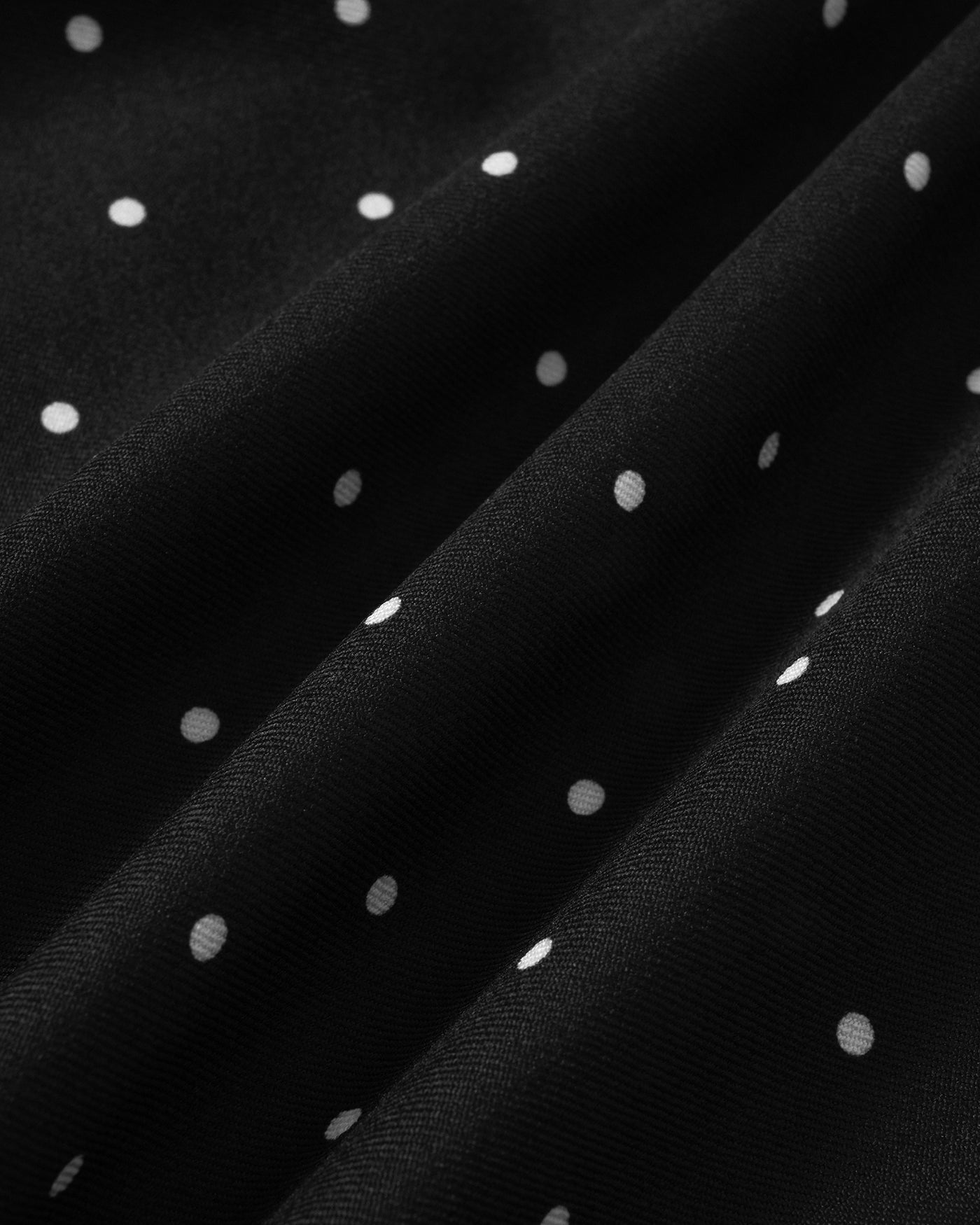 Black Polka Dot Square Neck Mini Dress