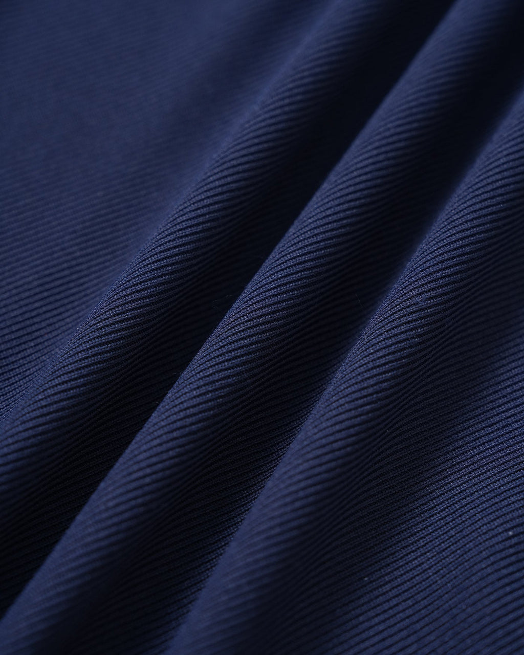 Navy Mock Neck Ruched Mini Dress