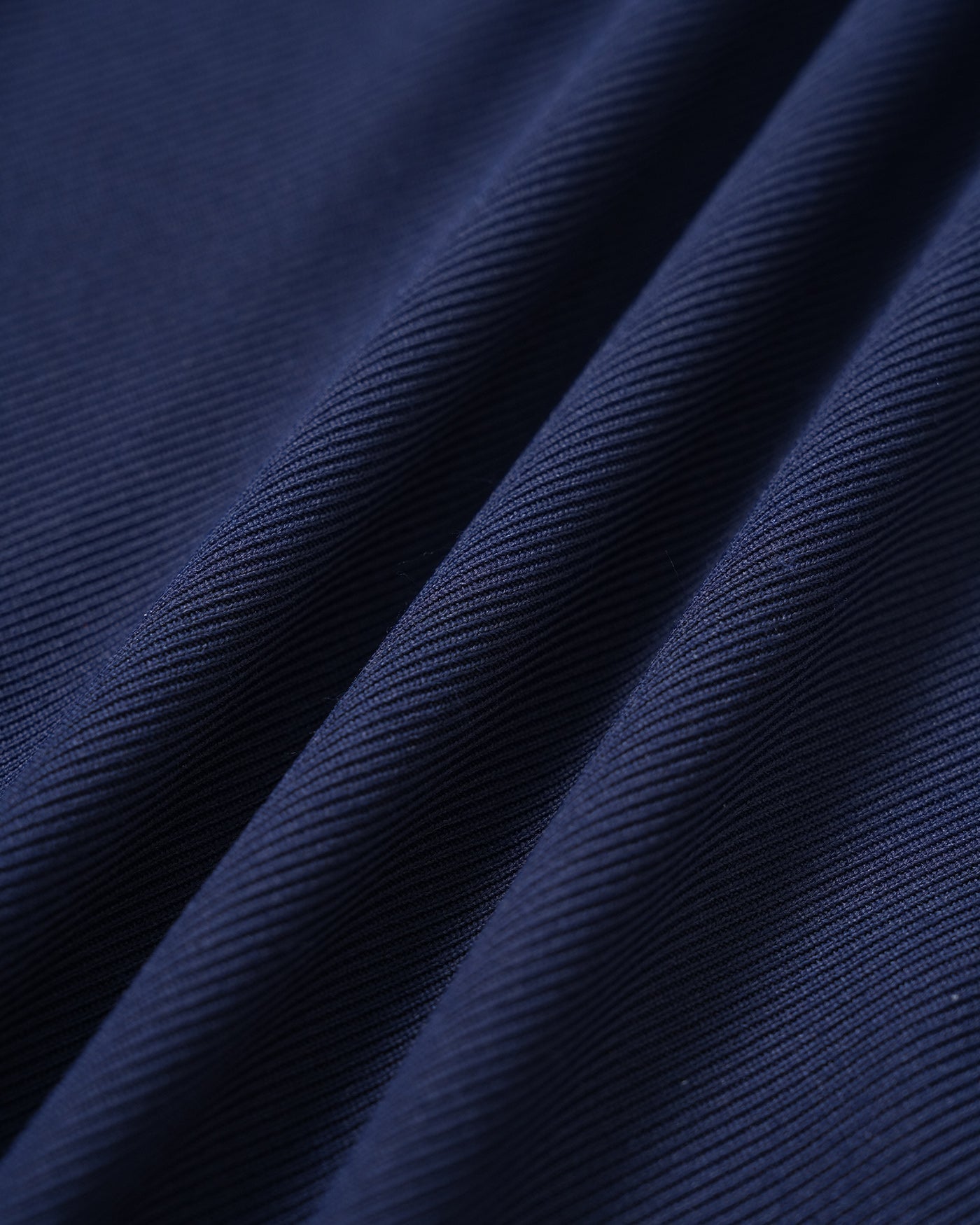 Navy Mock Neck Ruched Mini Dress