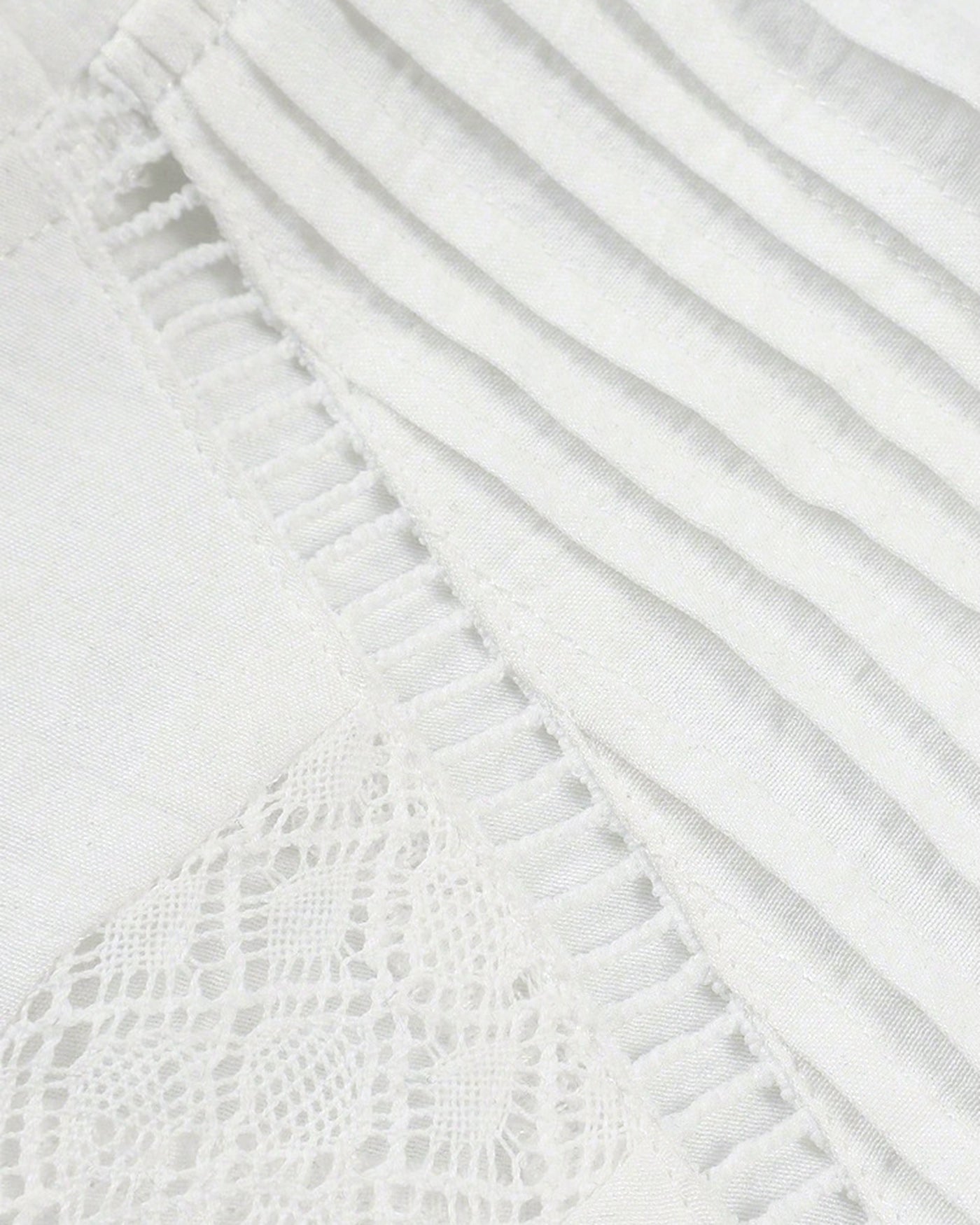 White Button Ruffled Shirt