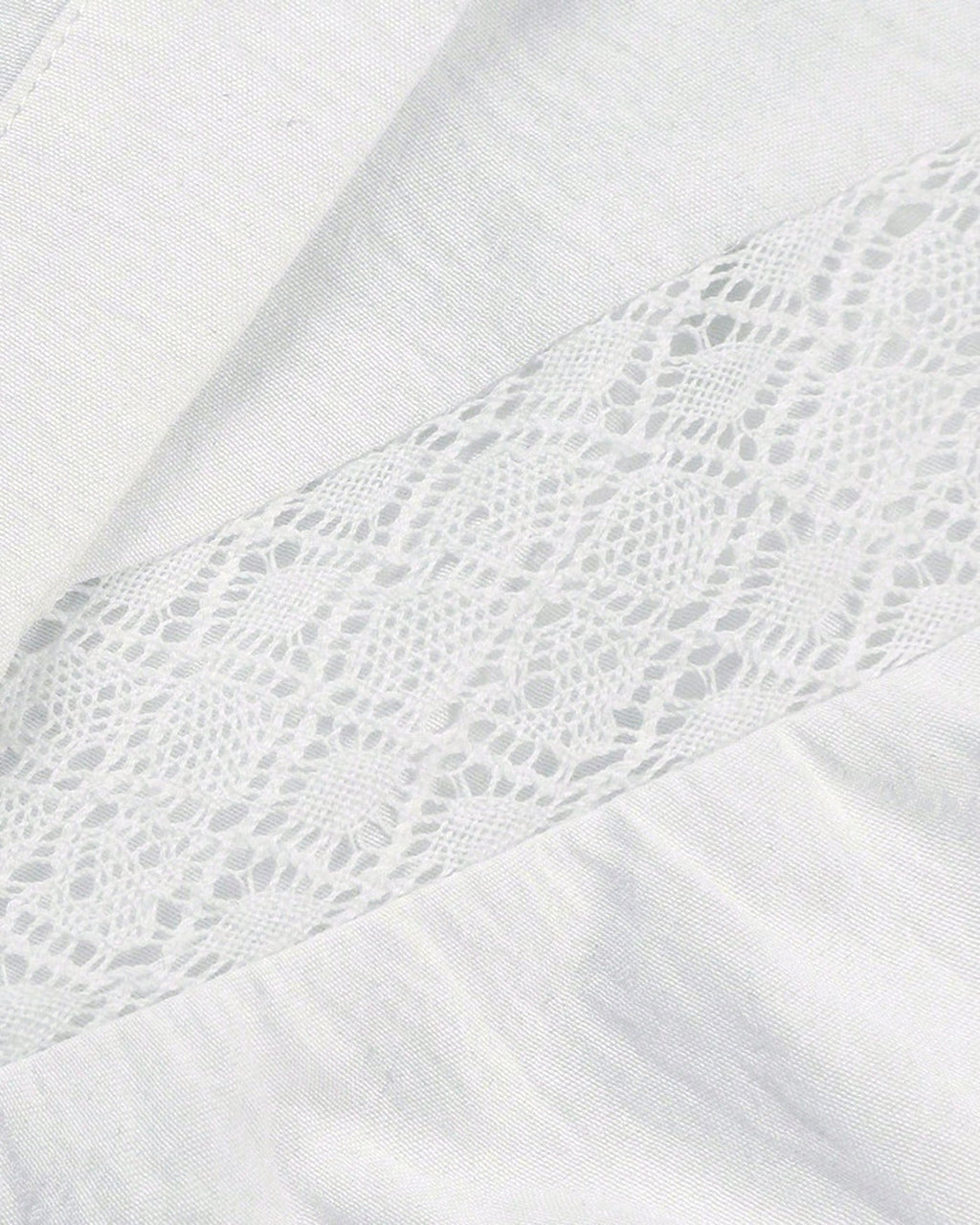 White Button Ruffled Shirt