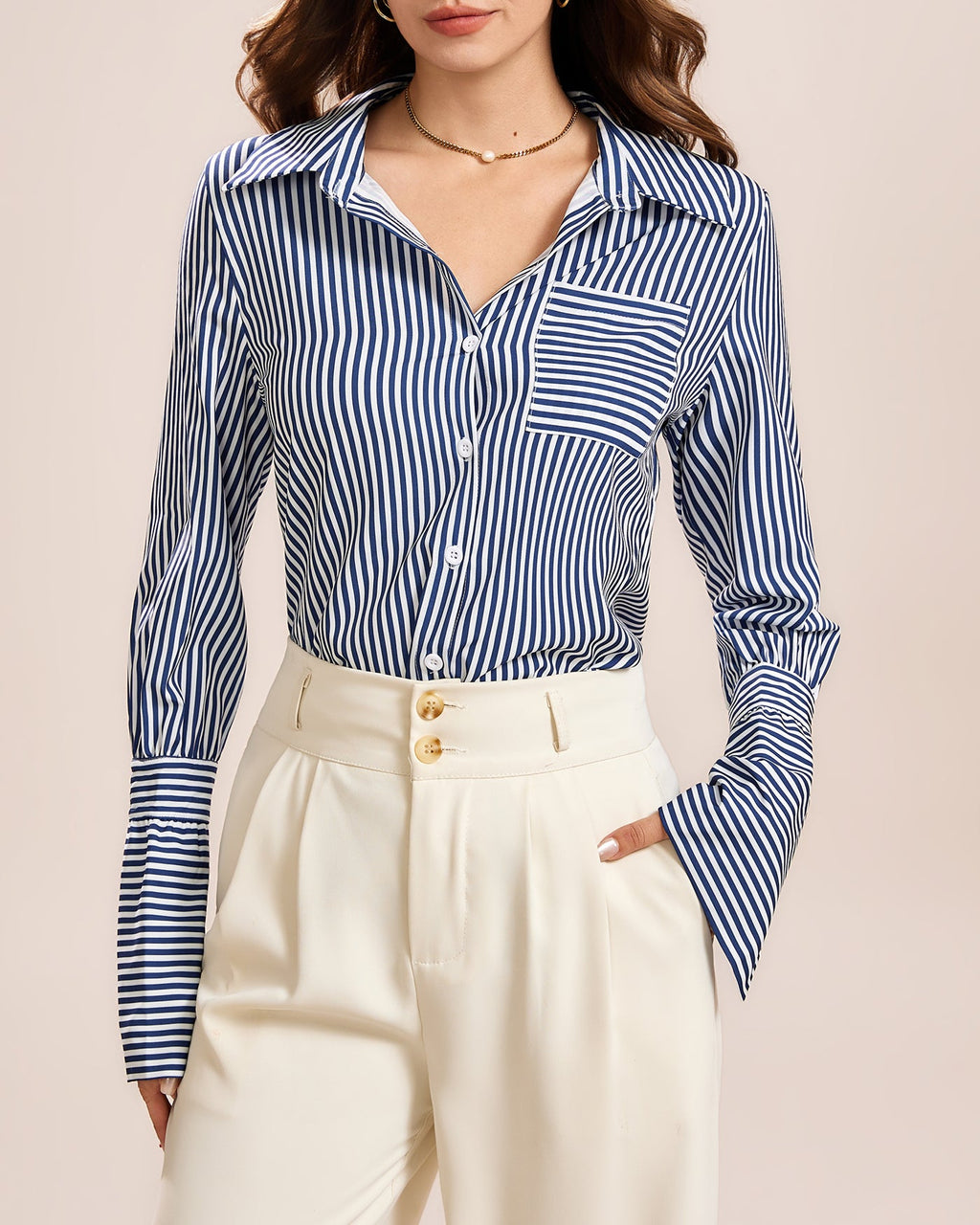 Blue Collar Button Shirt