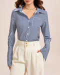 Blue Collar Button Shirt