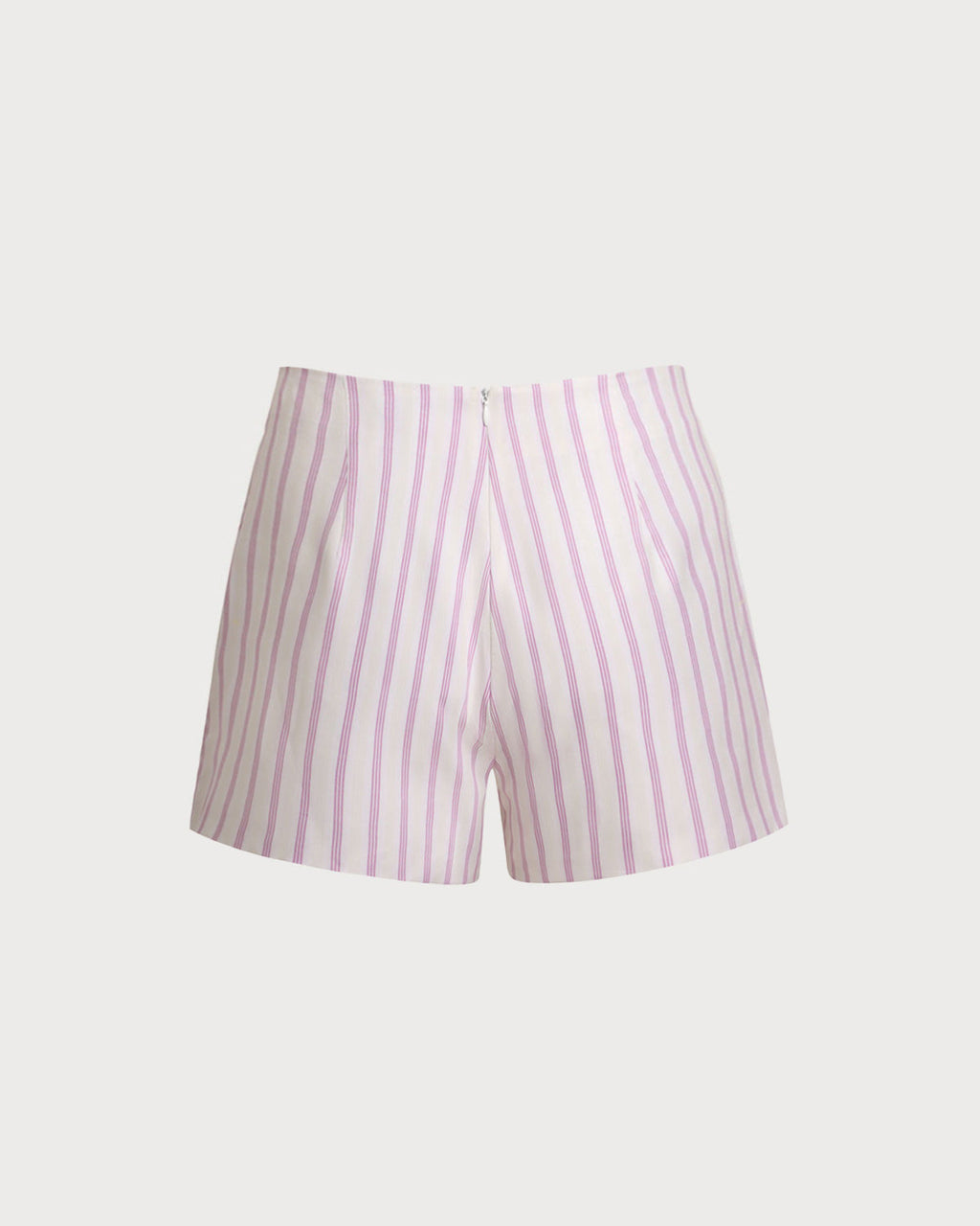 Pink Striped Pocket Shorts