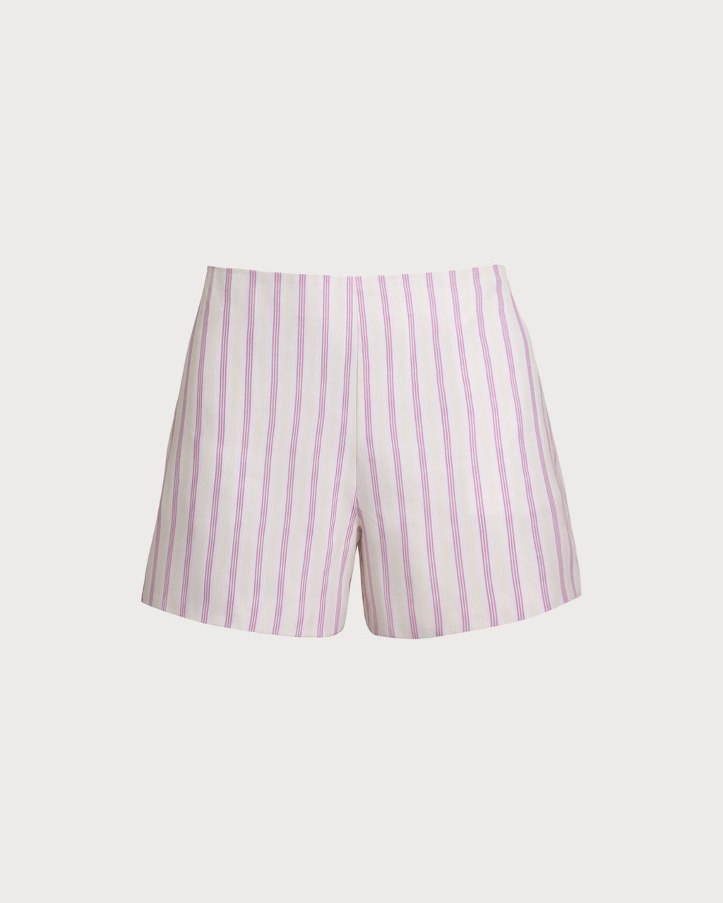 Pink Striped Pocket Shorts
