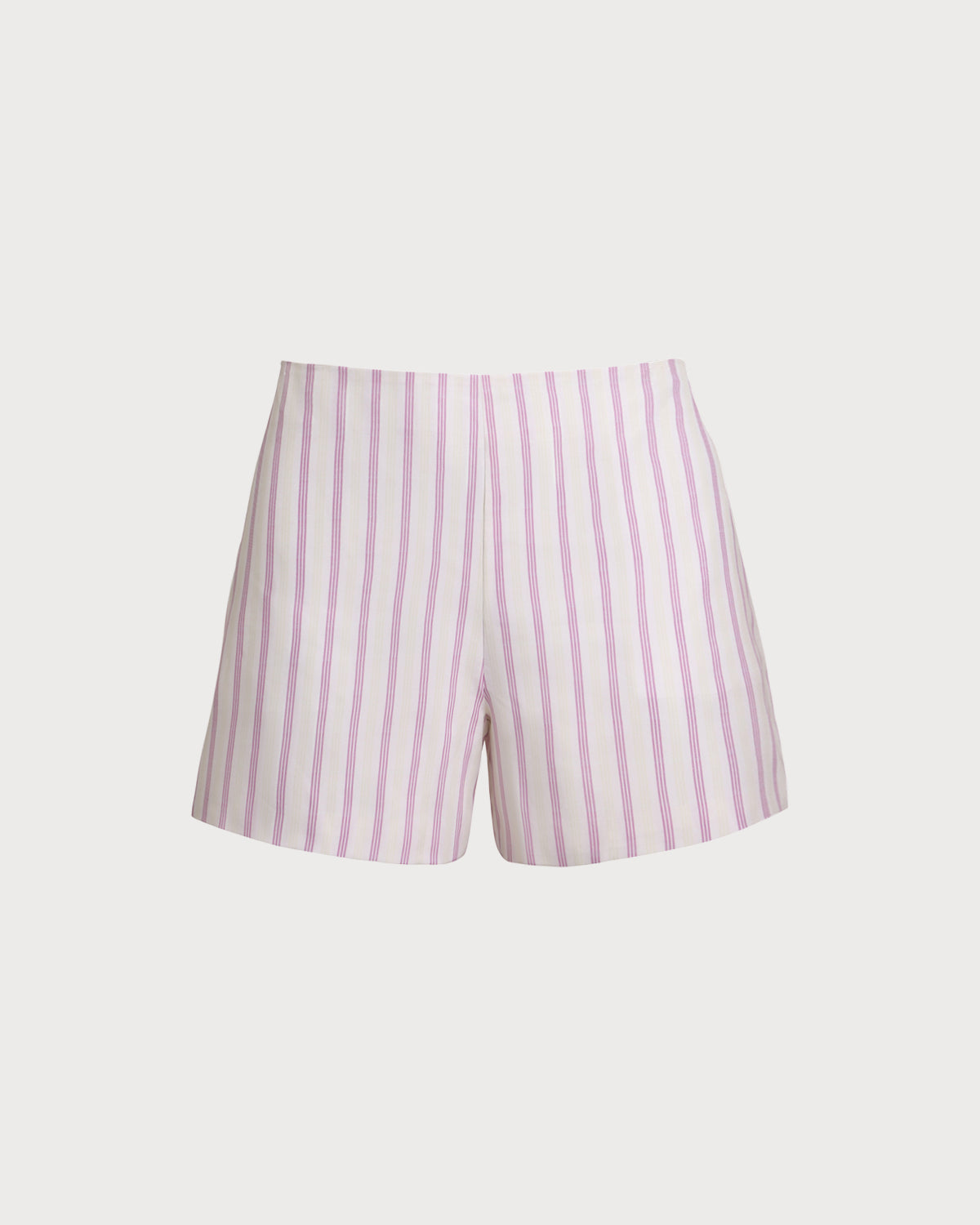 Pink Striped Pocket Shorts