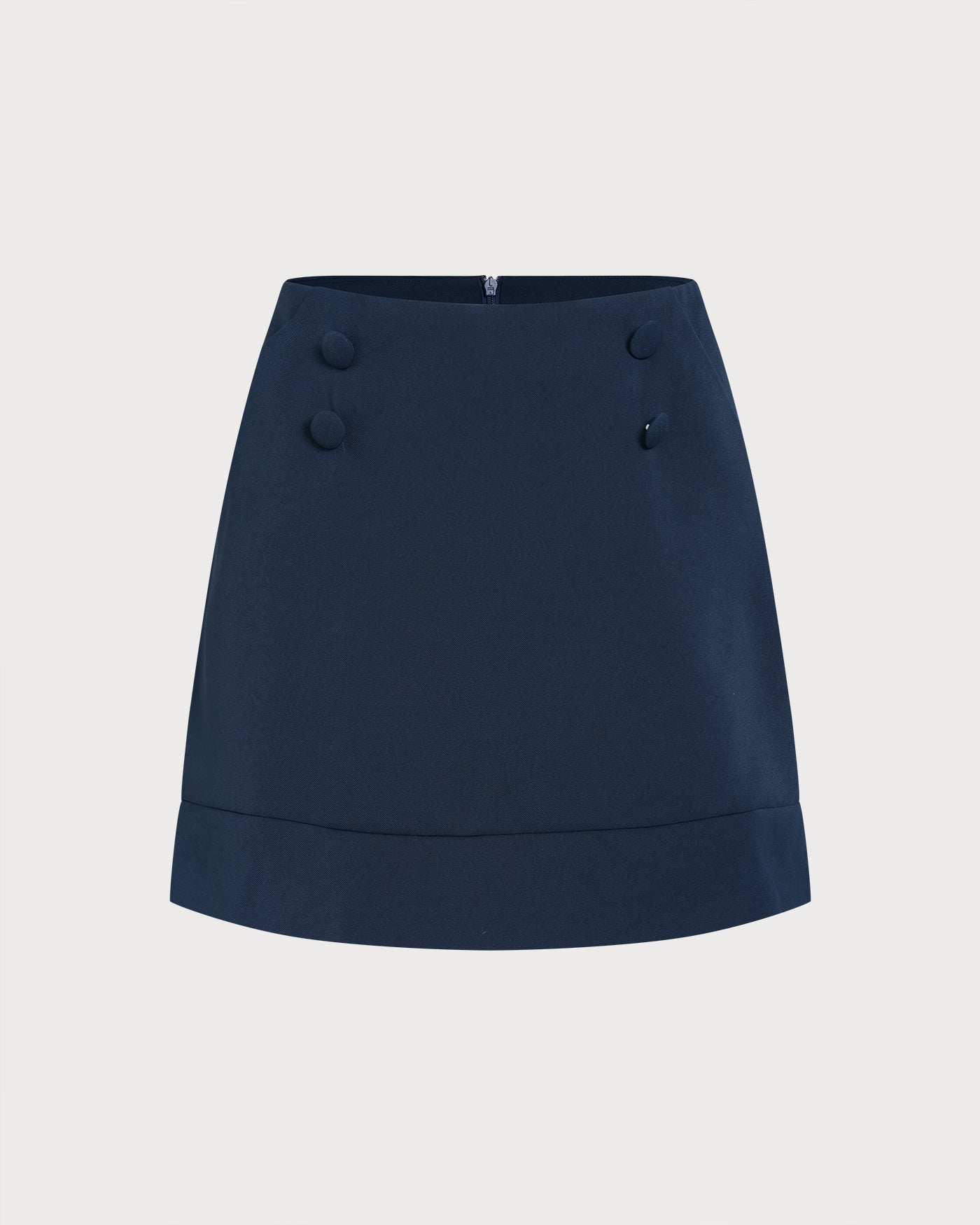 Navy Pocket Mini Skirt
