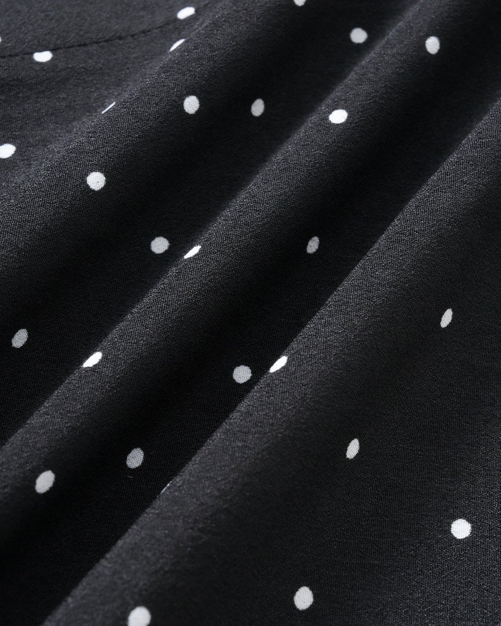 Black Polka Dot Midi Skirt