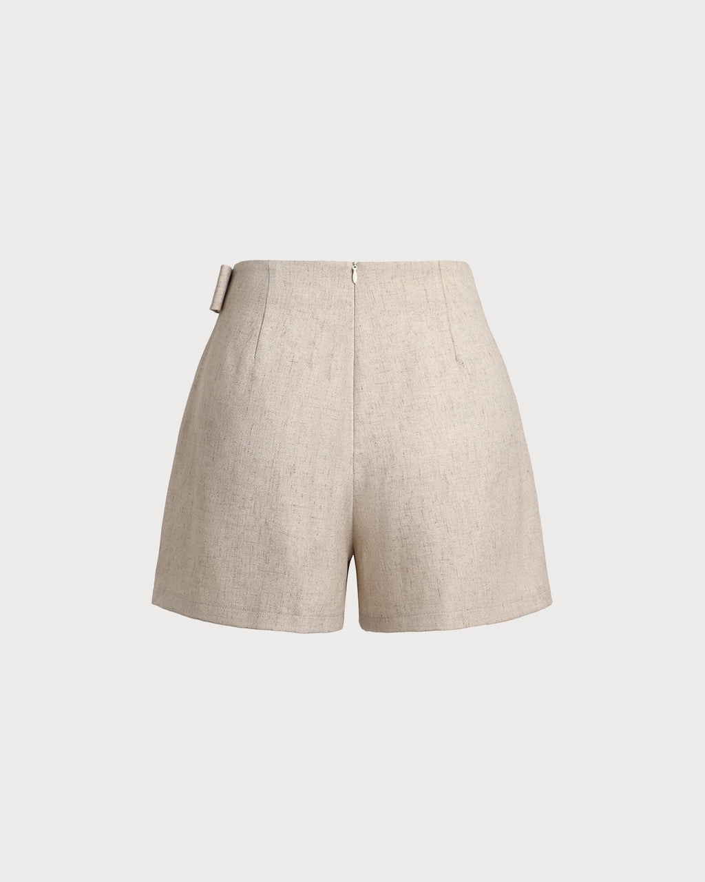 Khaki Ruched A-Line Skort