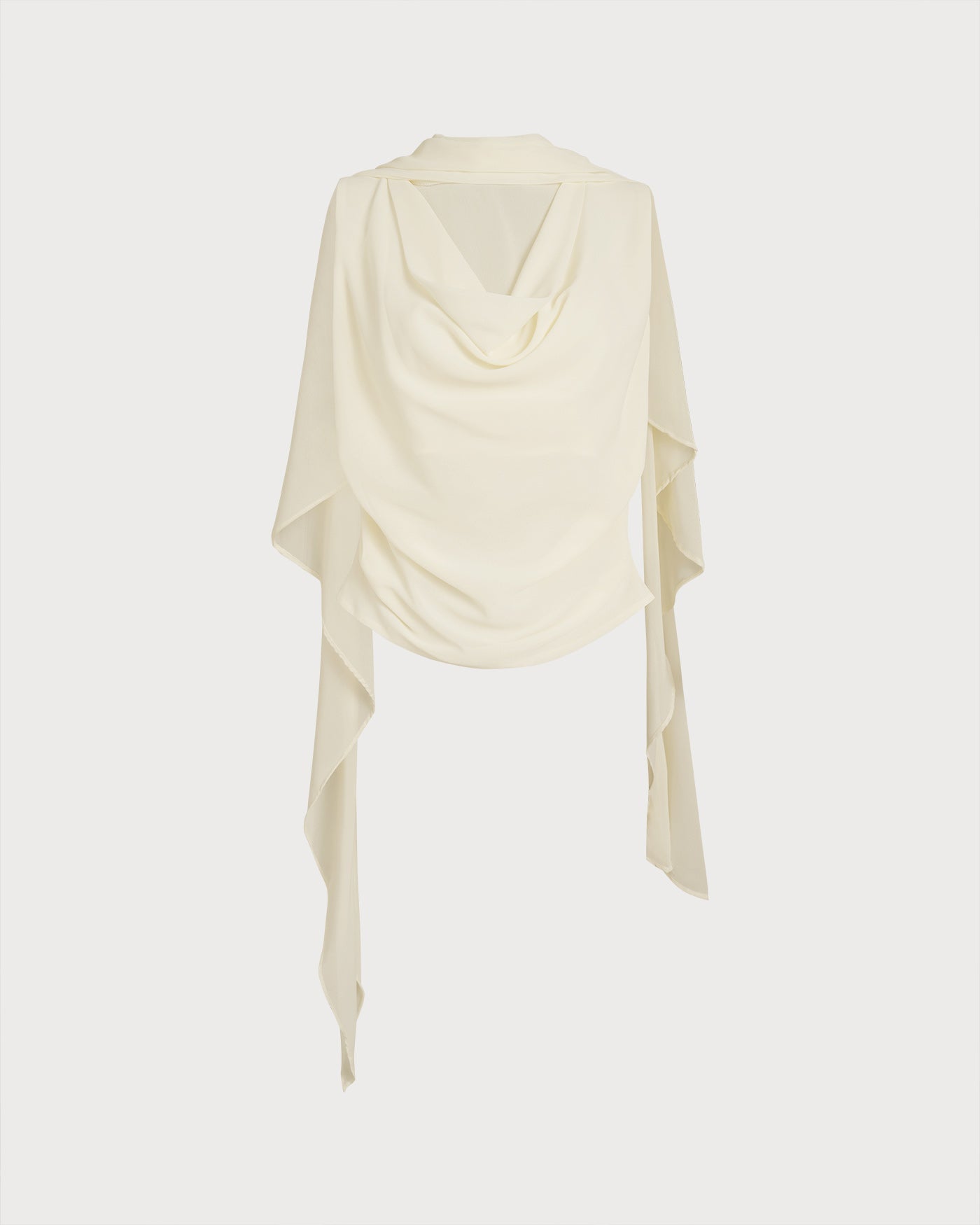 Apricot Round Neck Ruched Tee
