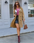 Khaki Belted Trench Coat