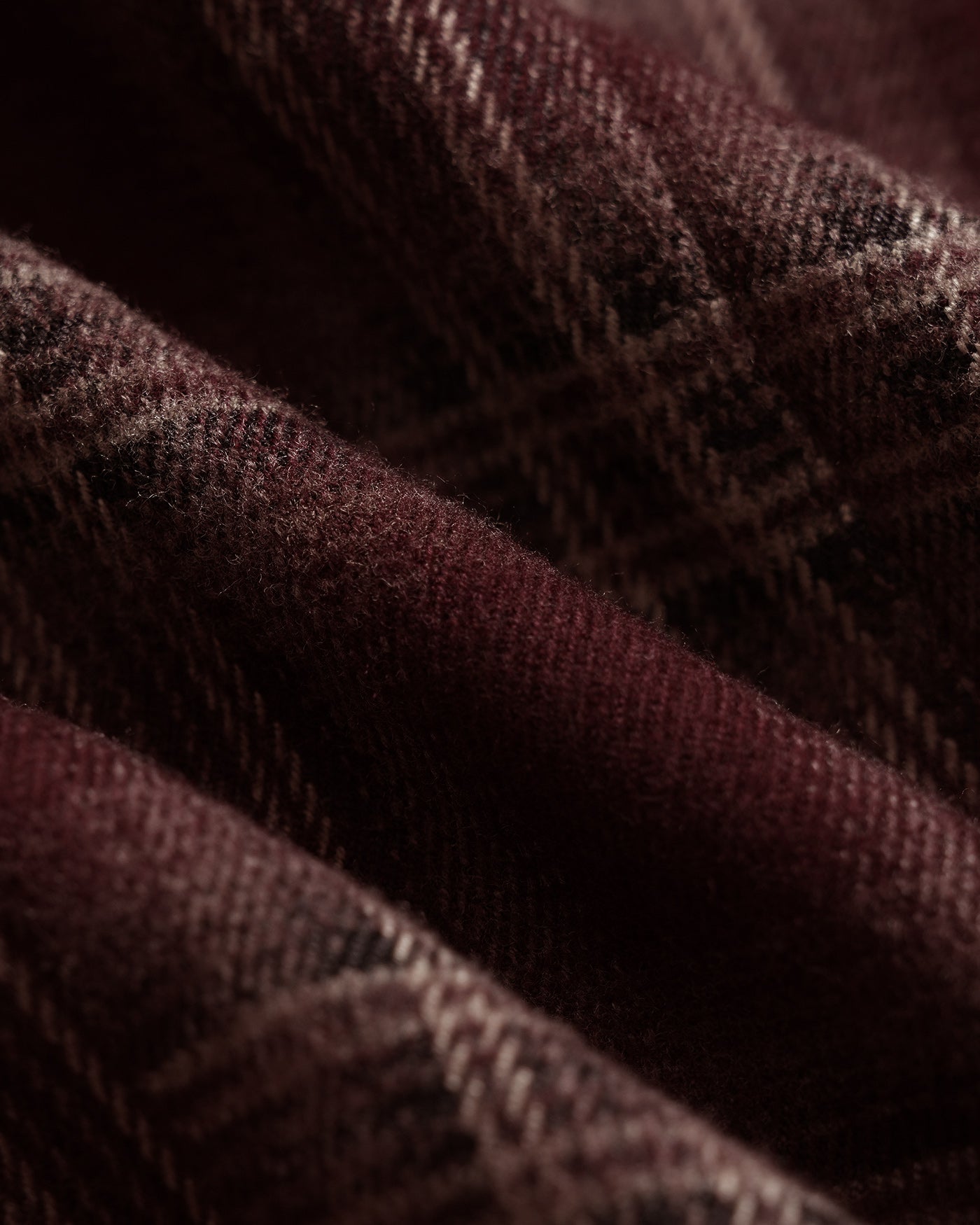 Wine Red Plaid Single Breasted Vest