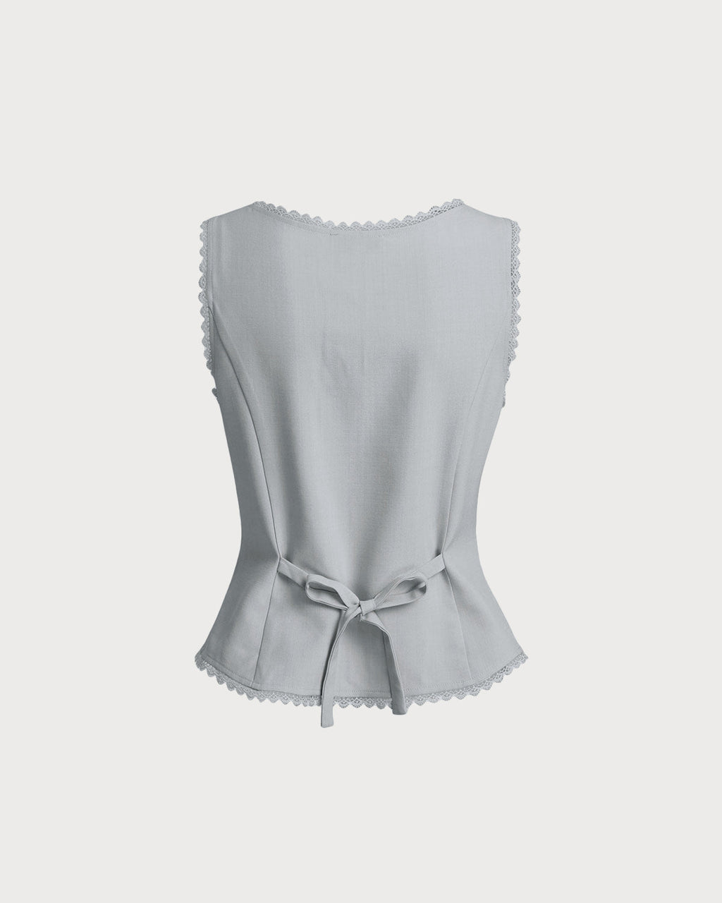 Light Blue Single Breasted Vest